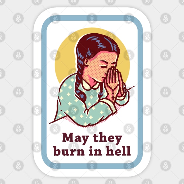 Burn in Hell Sticker by Fine Time Studios